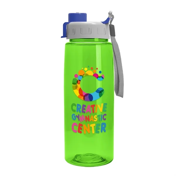 Translucent Lime color option for Garyline® Flair Tritan® Bottle With Quick Snap Lid   26 Oz.