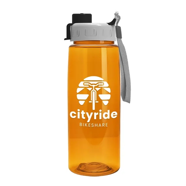 Translucent Orange color option for Garyline® Flair Tritan® Bottle With Quick Snap Lid   26 Oz.