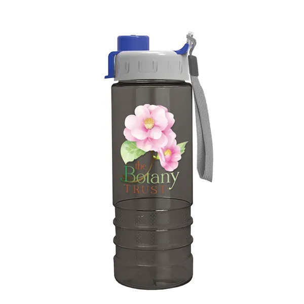 Smoke color option for Garyline® Salute Bottle With Quick Snap Lid   24 Oz.