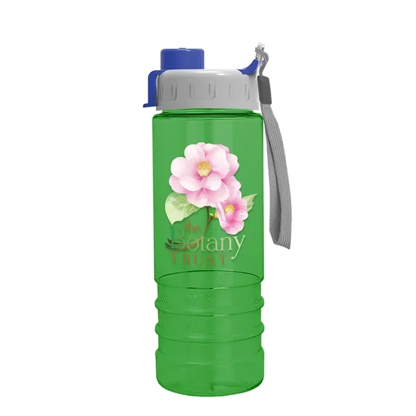 Translucent Green color option for Garyline® Salute Bottle With Quick Snap Lid   24 Oz.