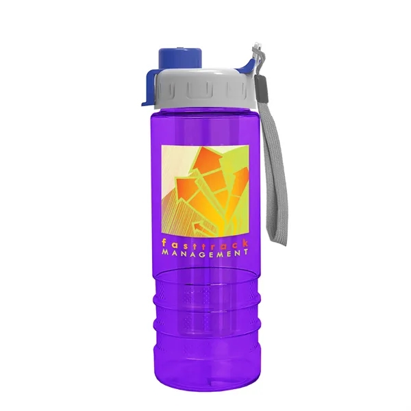 Translucent Violet color option for Garyline® Salute Bottle With Quick Snap Lid And Infuser  ...