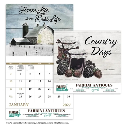 Photo of Good Value™ Country Days   Stapled Calendar