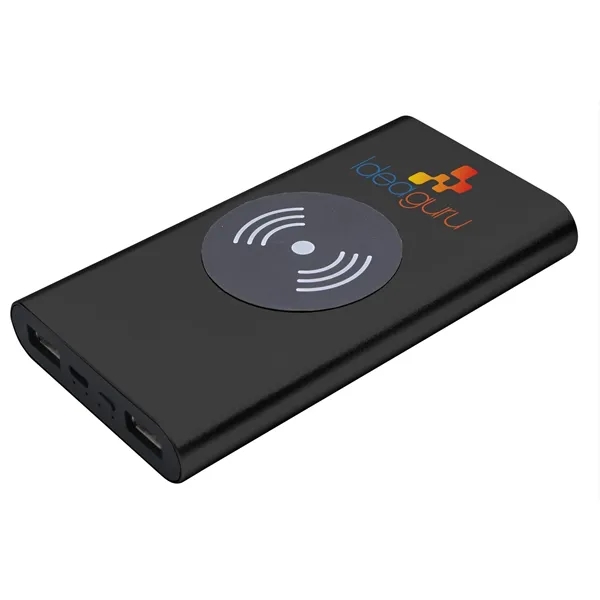 Black color option for Good Value™ Aluminum Hd Wireless Power Bank 10,000 M Ah
