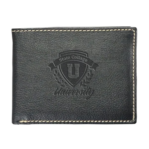 Photo of Andrew Philips® Leather Contrast Stitch Billfold Wallet