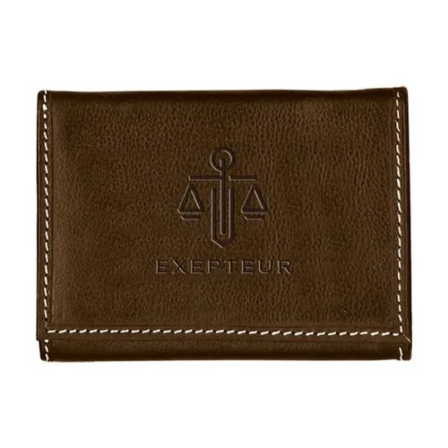 Main photo of Andrew Philips® Leather Contrast Stitch Tri Fold Wallet