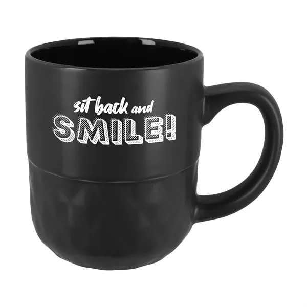 Black color option for Good Value™ Coffee Mug With Facet Texture   16 Oz.