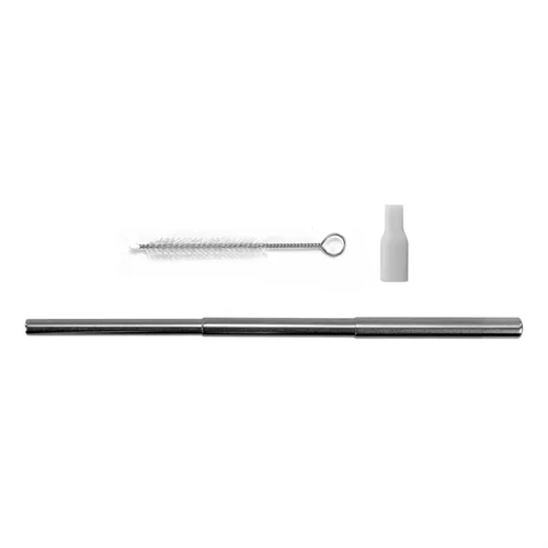 Main photo of Collapsible Straw Stainless Steel Kit With Brush Cleaner