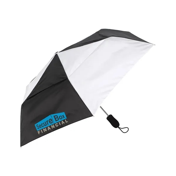 Black/White color option for Shed Rain™ Windjammer® 42" Vented Auto Open Compact Umbrella