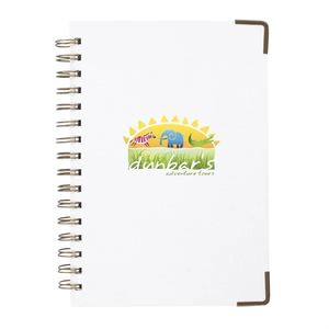 Photo of Good Value™ Woven Paper Hardback With Metal Accents Notebook