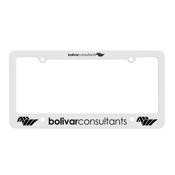 White color option for Garyline® Classic License Plate Frame With 4 Holes