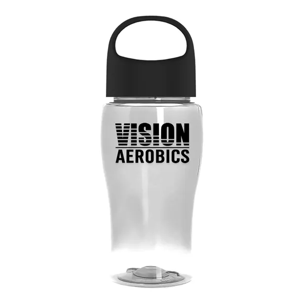 Clear color option for Garyline® Poly+ Jr. Bottle With Oval Crest Lid   18 Oz.