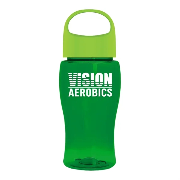 Translucent Green color option for Garyline® Poly+ Jr. Bottle With Oval Crest Lid   18 Oz.