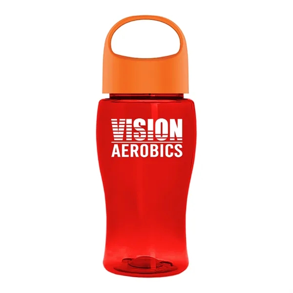 Translucent Red color option for Garyline® Poly+ Jr. Bottle With Oval Crest Lid   18 Oz.