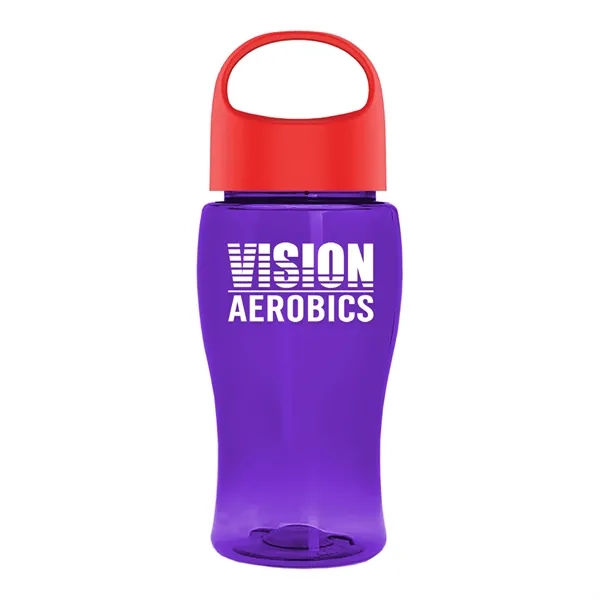 Translucent Violet color option for Garyline® Poly+ Jr. Bottle With Oval Crest Lid   18 Oz.