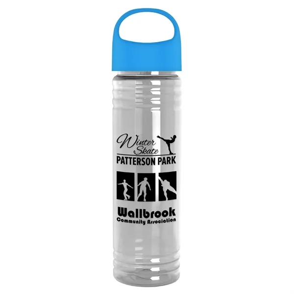 Clear color option for Garyline® Slim Fit Bottle With Oval Crest Lid   24 Oz.