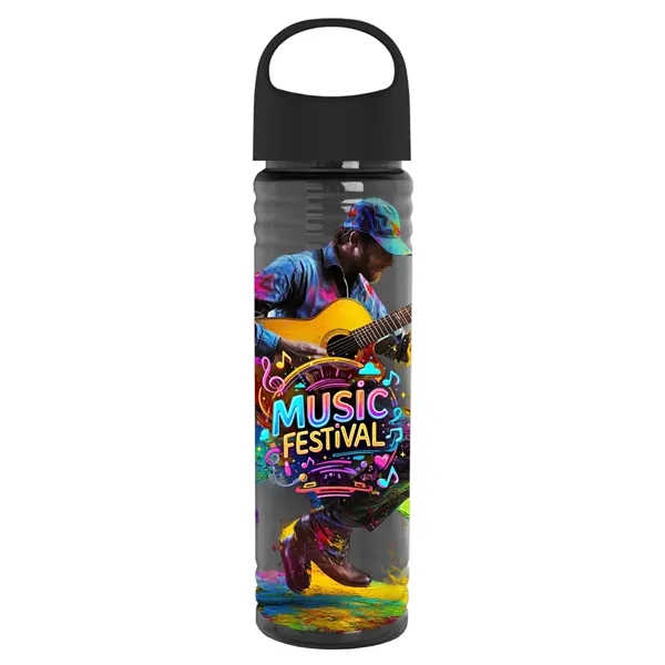 Smoke color option for Garyline® Slim Fit Bottle With Oval Crest Lid   24 Oz.