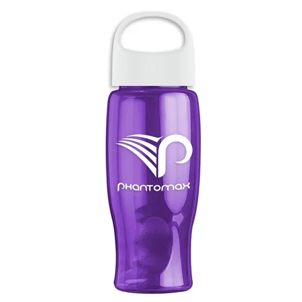 Translucent Violet color option for Garyline® Poly+ Bottle With Oval Crest Lid   27 Oz.