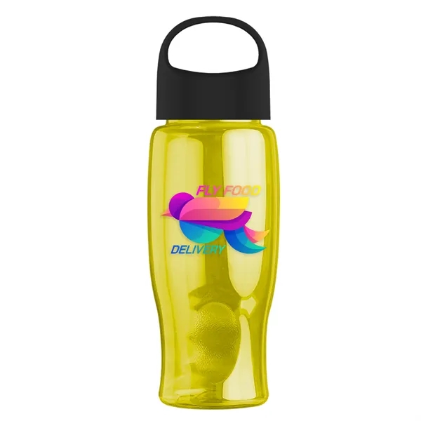 Translucent Yellow color option for Garyline® Poly+ Bottle With Oval Crest Lid   27 Oz.