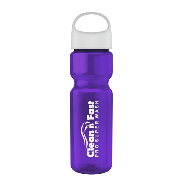 Translucent Violet color option for Garyline® Champ Bottle With Oval Crest Lid   28 Oz.