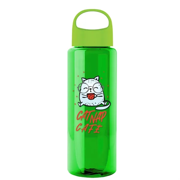 Translucent Green color option for Garyline® Guzzler Bottle With Oval Crest Lid   32 Oz.