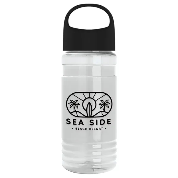 Clear color option for Garyline® Groove Tritan® Bottle With Oval Crest Lid   20 Oz.