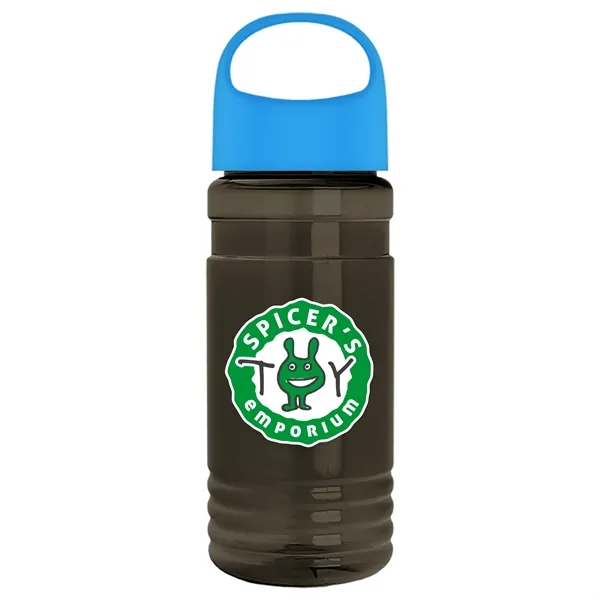 Smoke color option for Garyline® Groove Tritan® Bottle With Oval Crest Lid   20 Oz.