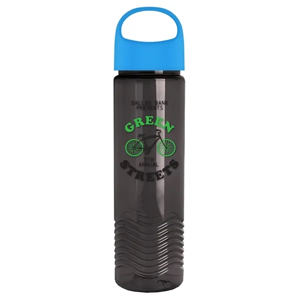 Smoke color option for Garyline® Wave Tritan® Bottle With Oval Crest Lid   24 Oz.