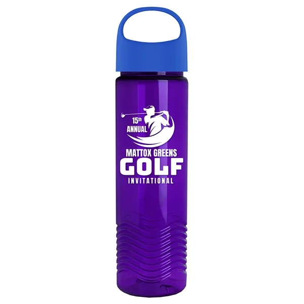 Translucent Violet color option for Garyline® Wave Tritan® Bottle With Oval Crest Lid   24 Oz.