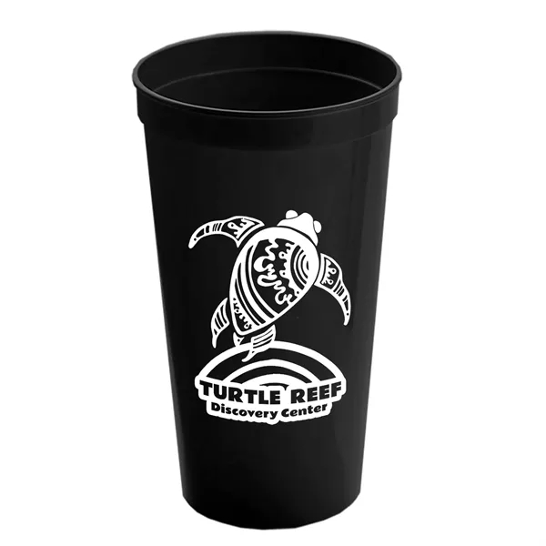 Black color option for Garyline® Cups On The Go Stadium Cup   24 Oz.