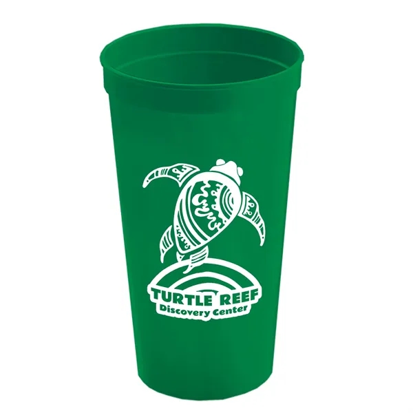 Green color option for Garyline® Cups On The Go Stadium Cup   24 Oz.