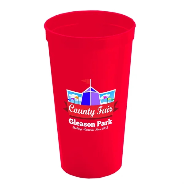 Red color option for Garyline® Cups On The Go Stadium Cup   24 Oz.