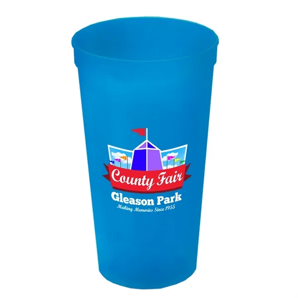 Translucent Blue color option for Garyline® Cups On The Go Stadium Cup   24 Oz.