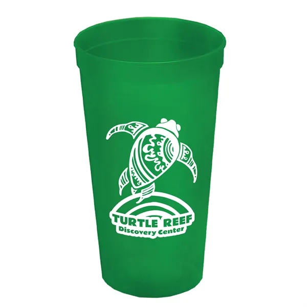 Translucent Green color option for Garyline® Cups On The Go Stadium Cup   24 Oz.