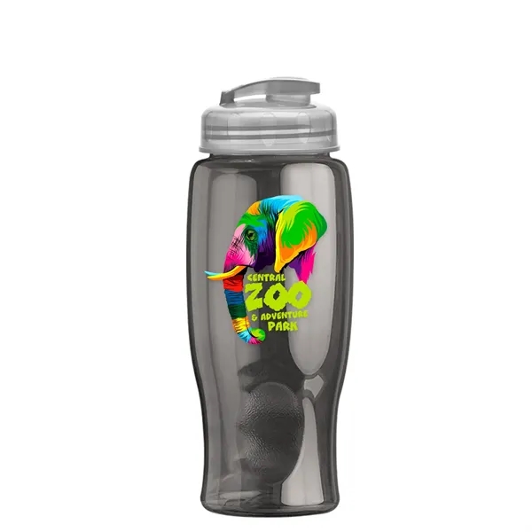 Smoke color option for Garyline® Poly+ Bottle With Flip Top Lid   27 Oz.