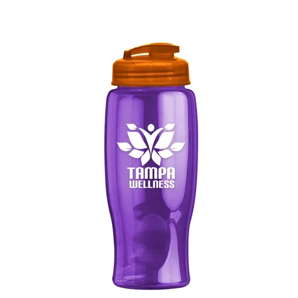 Translucent Violet color option for Garyline® Poly+ Bottle With Flip Top Lid   27 Oz.