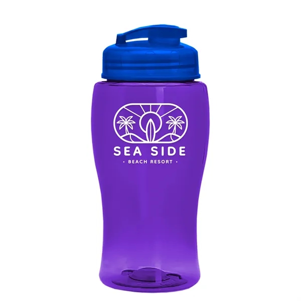 Translucent Violet color option for Garyline® Poly+ Jr. Bottle With Flip Top Lid   18 Oz.