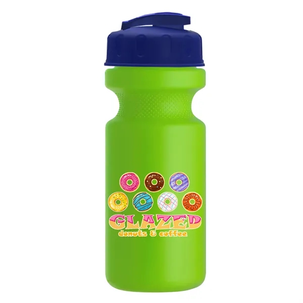 Lime Green color option for Garyline® Recycled Bike Bottle With Flip Top Lid   22 Oz.