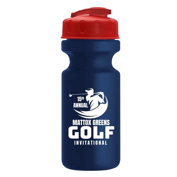 Navy Blue color option for Garyline® Recycled Bike Bottle With Flip Top Lid   22 Oz.