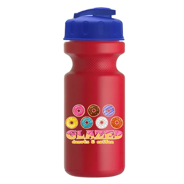 Red color option for Garyline® Recycled Bike Bottle With Flip Top Lid   22 Oz.