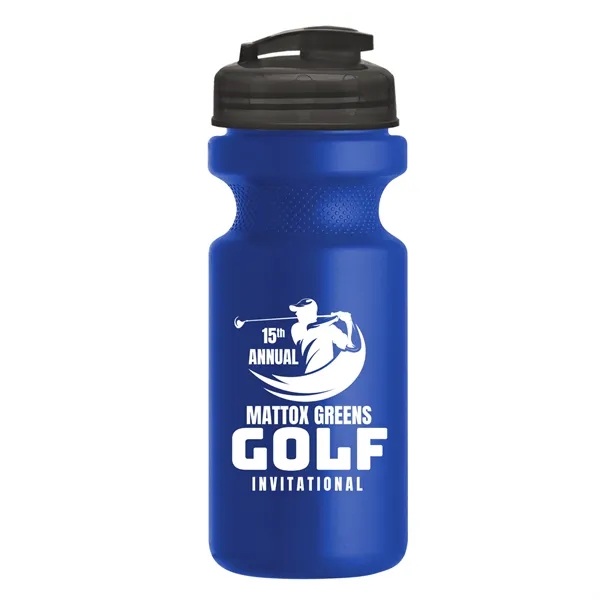 Royal Blue color option for Garyline® Recycled Bike Bottle With Flip Top Lid   22 Oz.