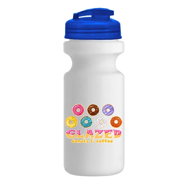 White color option for Garyline® Recycled Bike Bottle With Flip Top Lid   22 Oz.