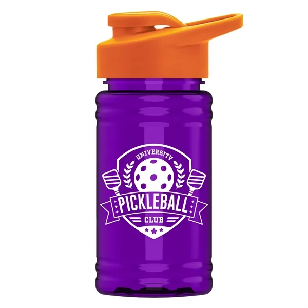 Translucent Violet color option for Garyline® Mini Rpet Bottle With Drink Thru Lid   16 Oz.