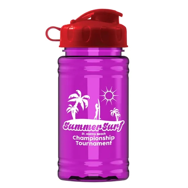 Translucent Hot Pink color option for Garyline® Mini Rpet Bottle With Flip Lid   16 Oz.