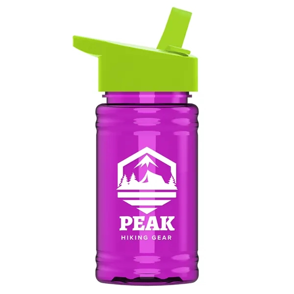 Translucent Hot Pink color option for Garyline® Mini Rpet Bottle With Flip Straw Lid   16 Oz.