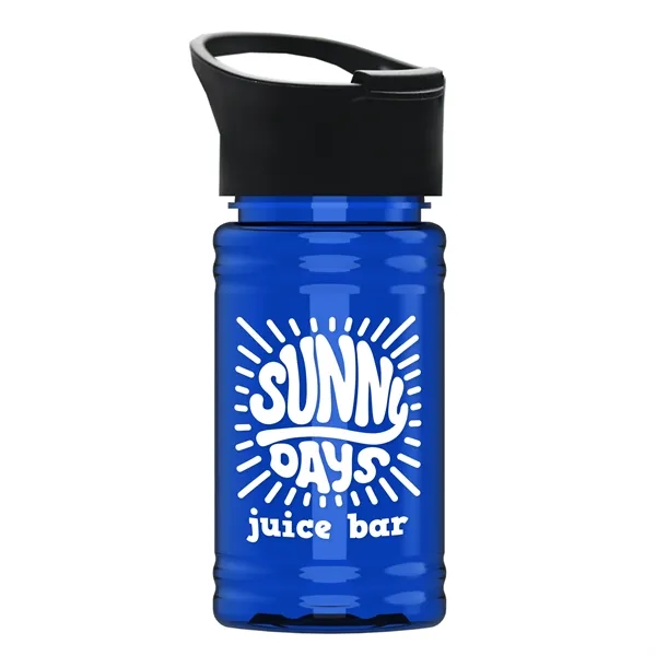 Translucent Blue color option for Garyline® Mini Rpet Bottle With Pop Up Lid   16 Oz.