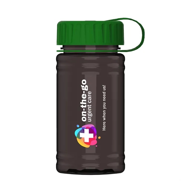 Smoke color option for Garyline® Mini Rpet Bottle With Tethered Lid   16 Oz.