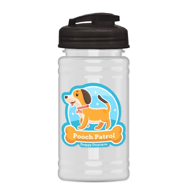 White color option for Garyline® Mini Rpet Bottle With Flip Top Lid   16 Oz.