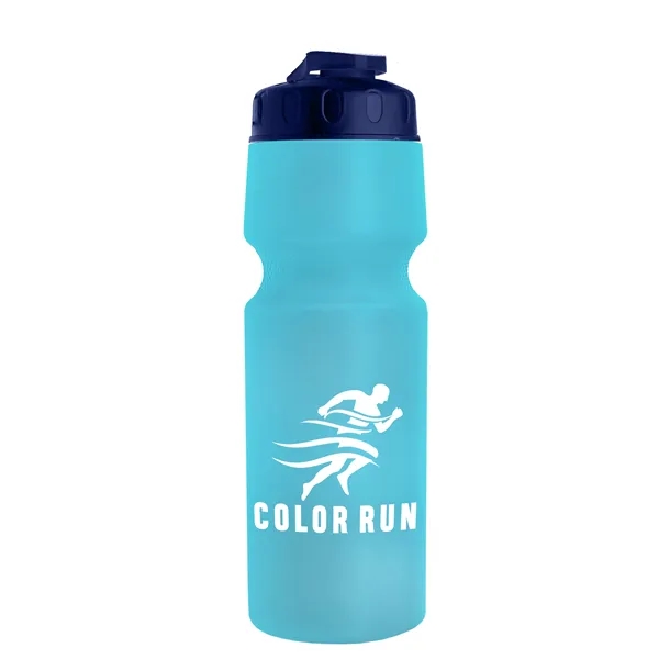 Translucent Light Blue color option for Garyline® Tour Bike Bottle With Flip Top Lid   24 Oz.