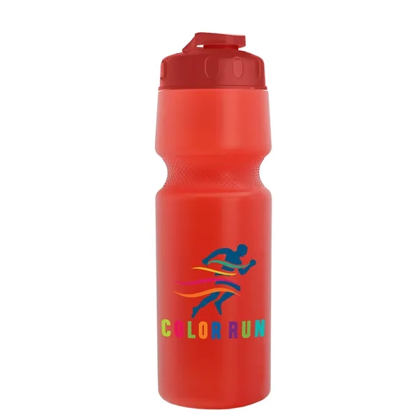 Translucent Red color option for Garyline® Tour Bike Bottle With Flip Top Lid   24 Oz.