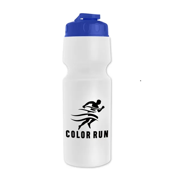 White color option for Garyline® Tour Bike Bottle With Flip Top Lid   24 Oz.